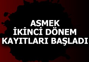 ASMEK ikinci dönem kayıtları başladı